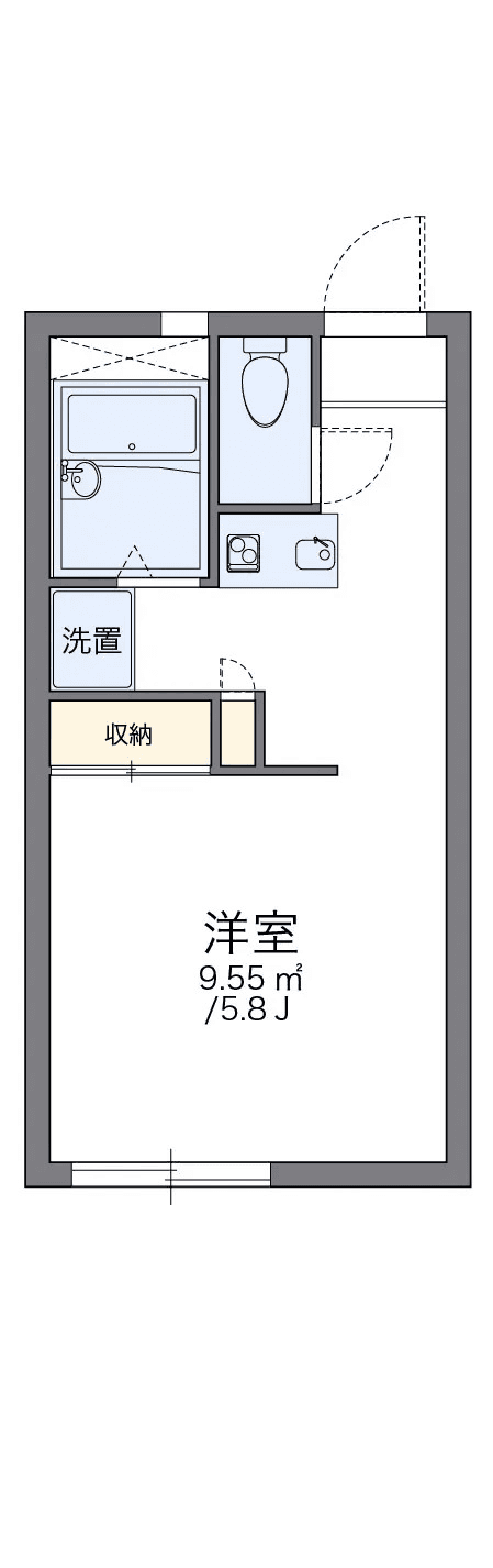 Sơ đồ bố trí căn P000473 — 1K
