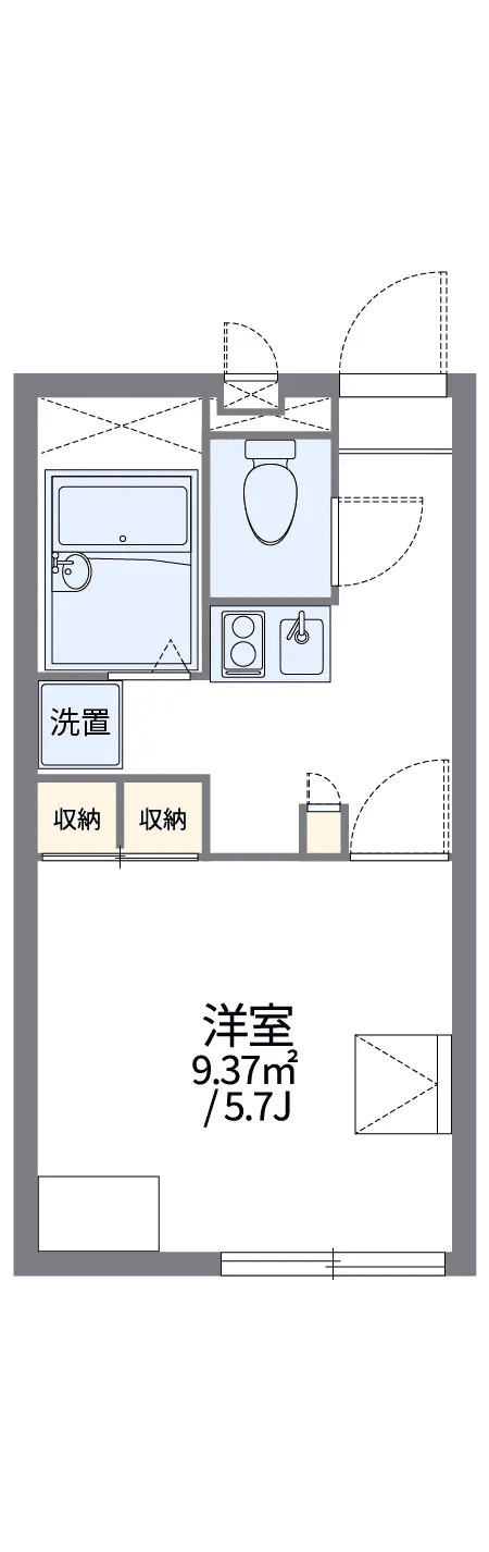 Sơ đồ bố trí căn P002465 — 1K