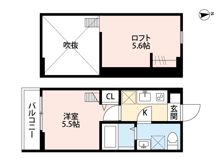Floor plan of unit P001000 — 1K