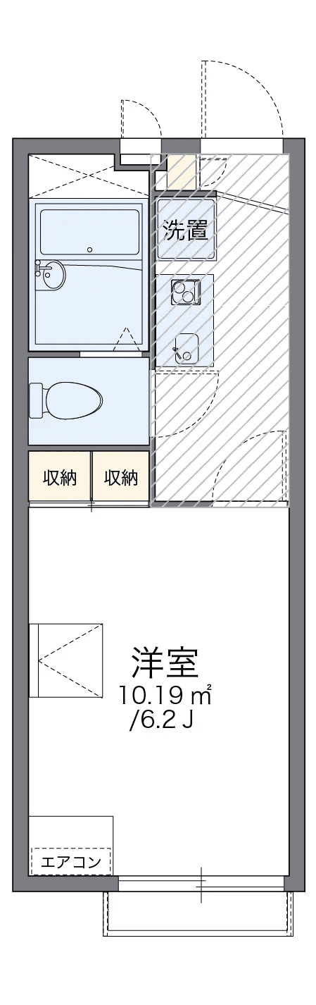 Sơ đồ bố trí căn P001164 — 1K