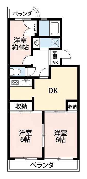 Sơ đồ bố trí căn P000354 — 3LDK