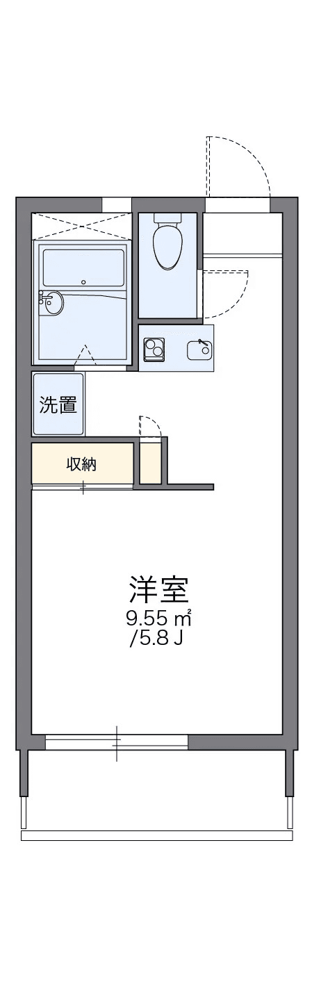 Sơ đồ bố trí căn P000507 — 1K