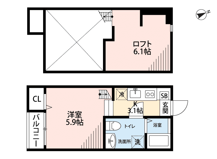 Floor plan of unit P000935 — 1R