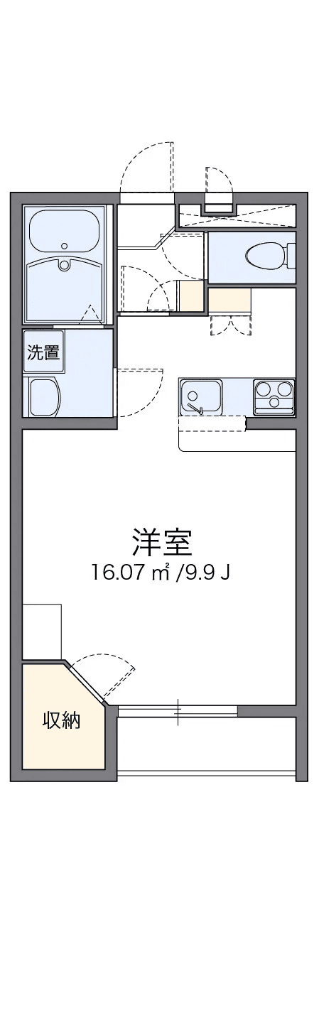 Sơ đồ bố trí căn P002412 — 1K