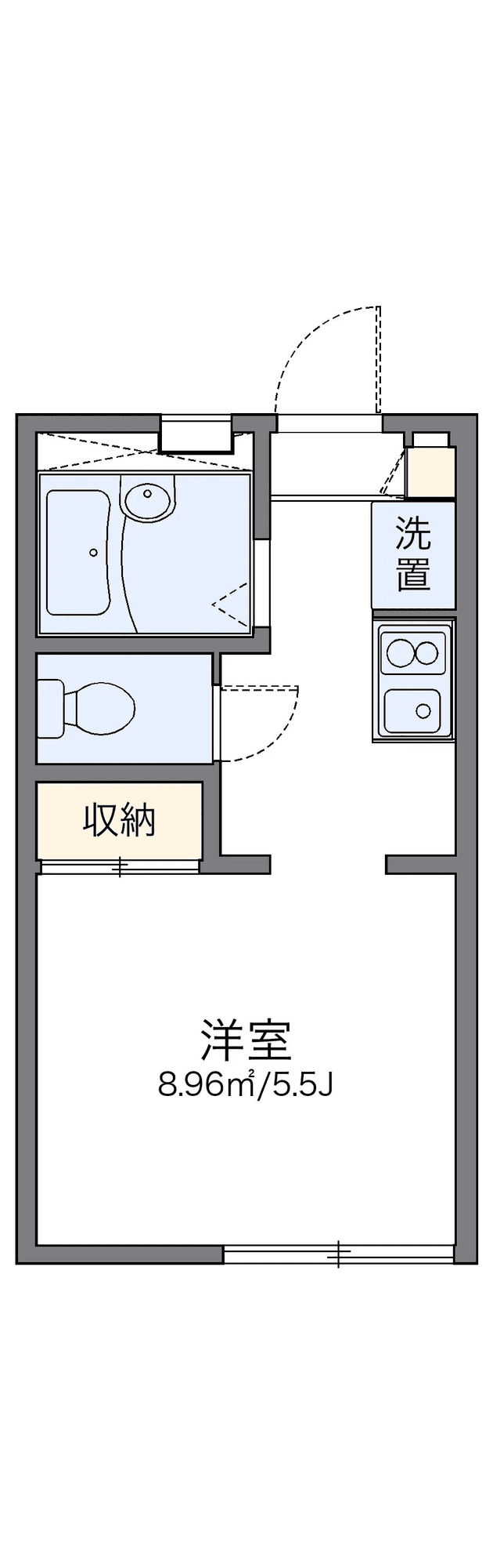 Sơ đồ bố trí căn P001590 — 1K