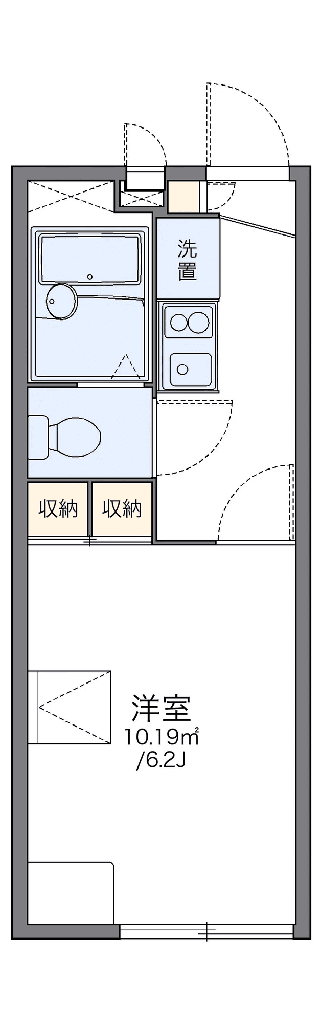 Sơ đồ bố trí căn P001636 — 1K