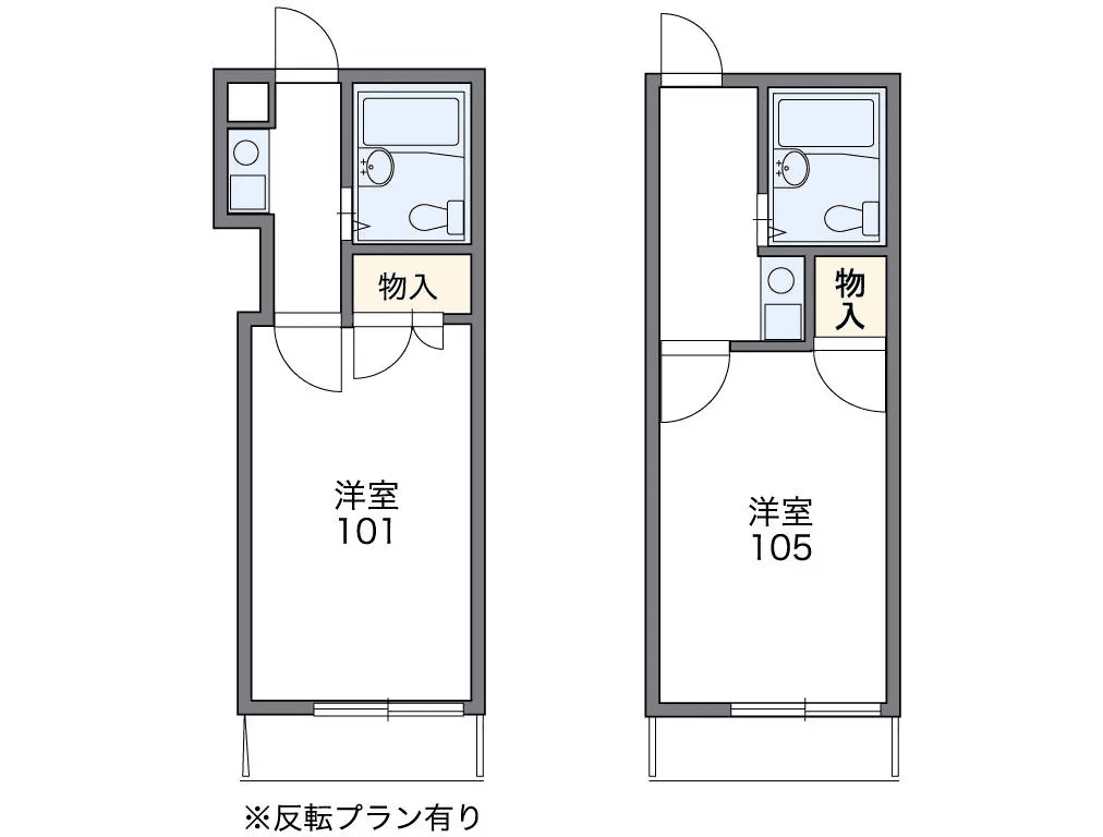 物件P002175の間取り図 — 1K