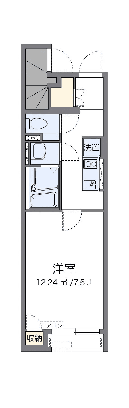Denah unit P001341 — 1K
