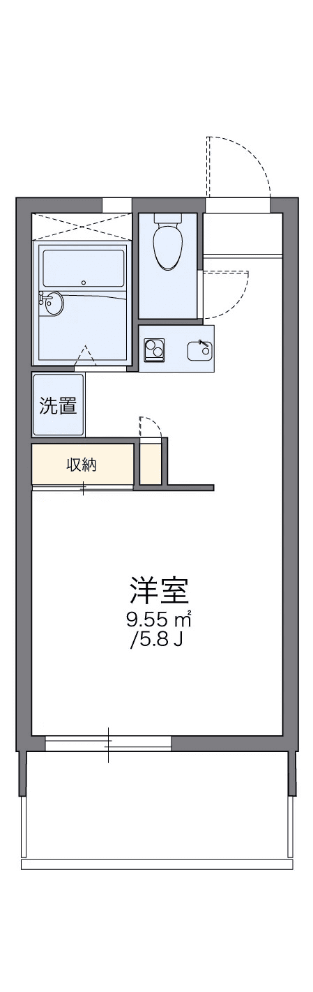 Sơ đồ bố trí căn P000548 — 1K