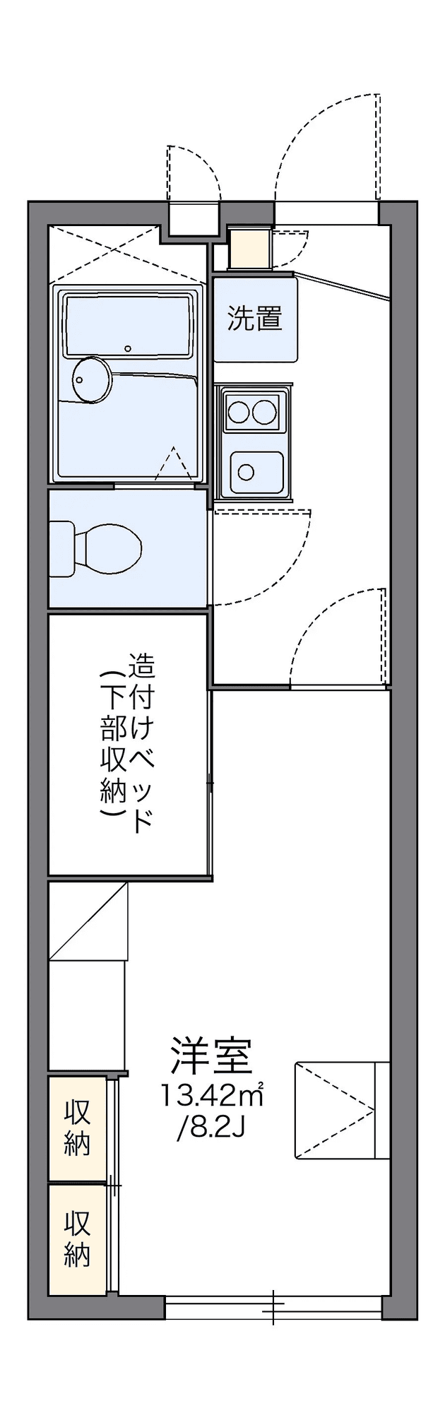 Sơ đồ bố trí căn P000818 — 1K