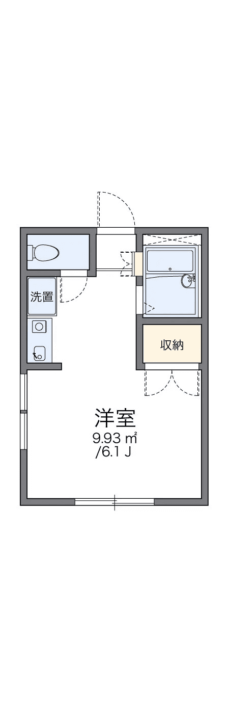 Sơ đồ bố trí căn P000489 — 1K