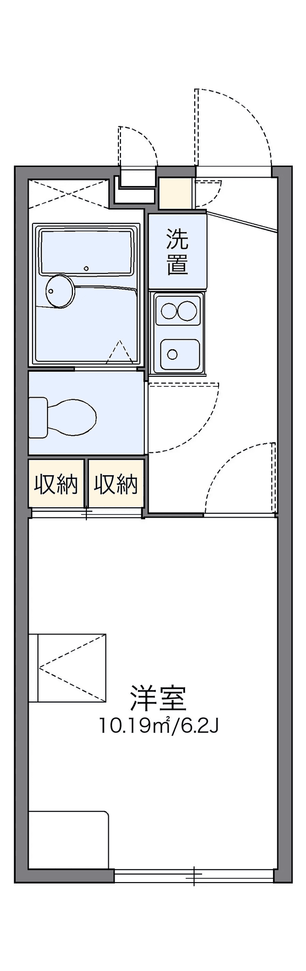 Sơ đồ bố trí căn P001663 — 1K