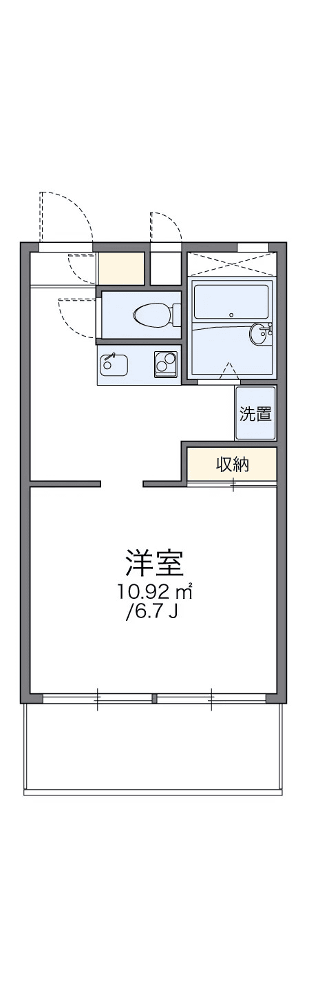Denah unit P001453 — 1K