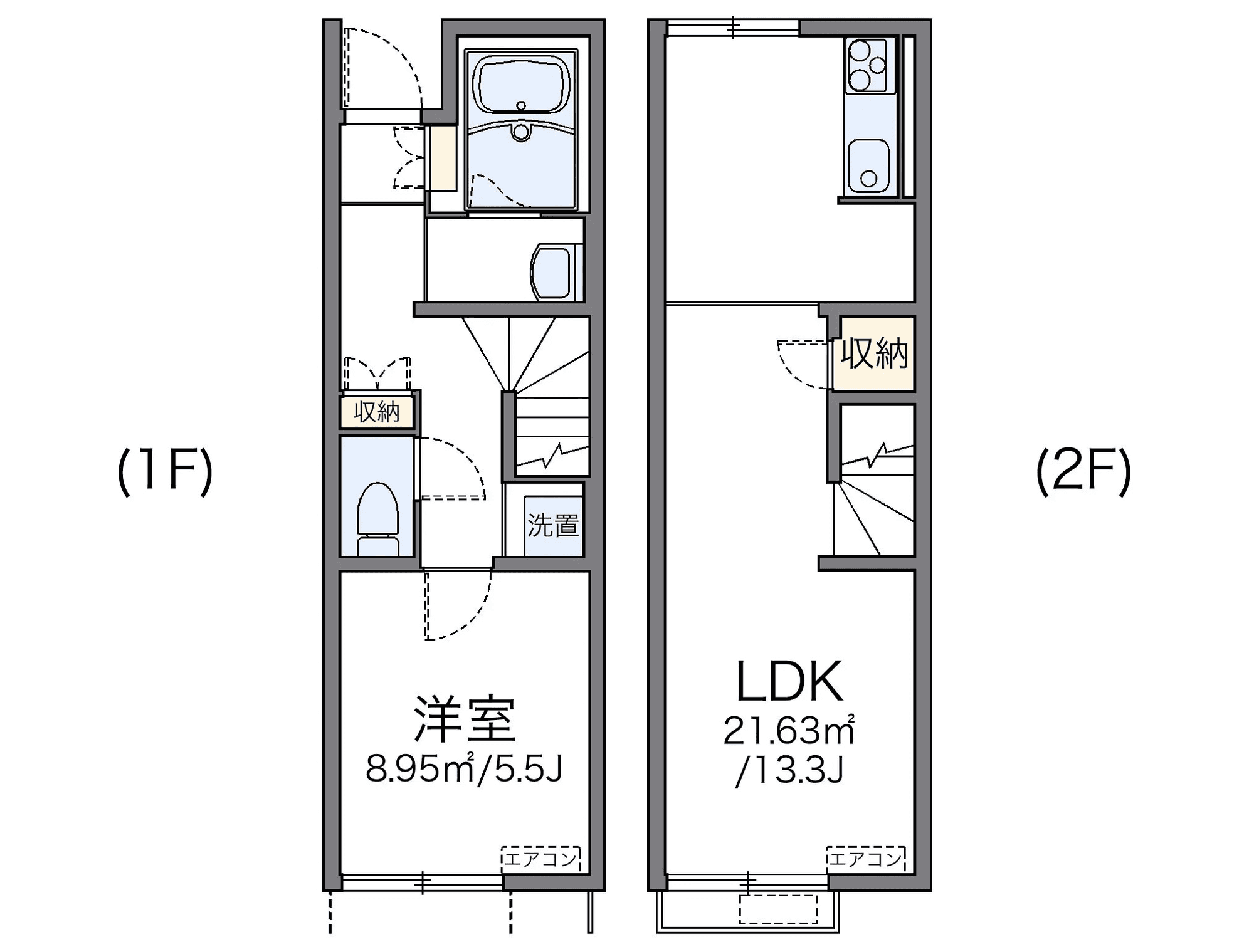 Sơ đồ bố trí căn P001237 — 1LDK