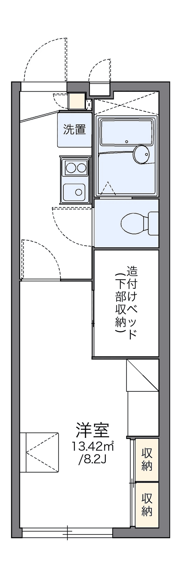 Sơ đồ bố trí căn P000870 — 1K