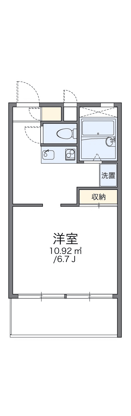 Denah unit P001465 — 1K