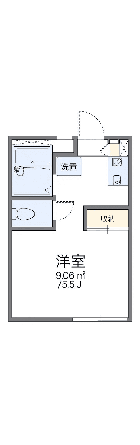 Denah unit P001467 — 1K