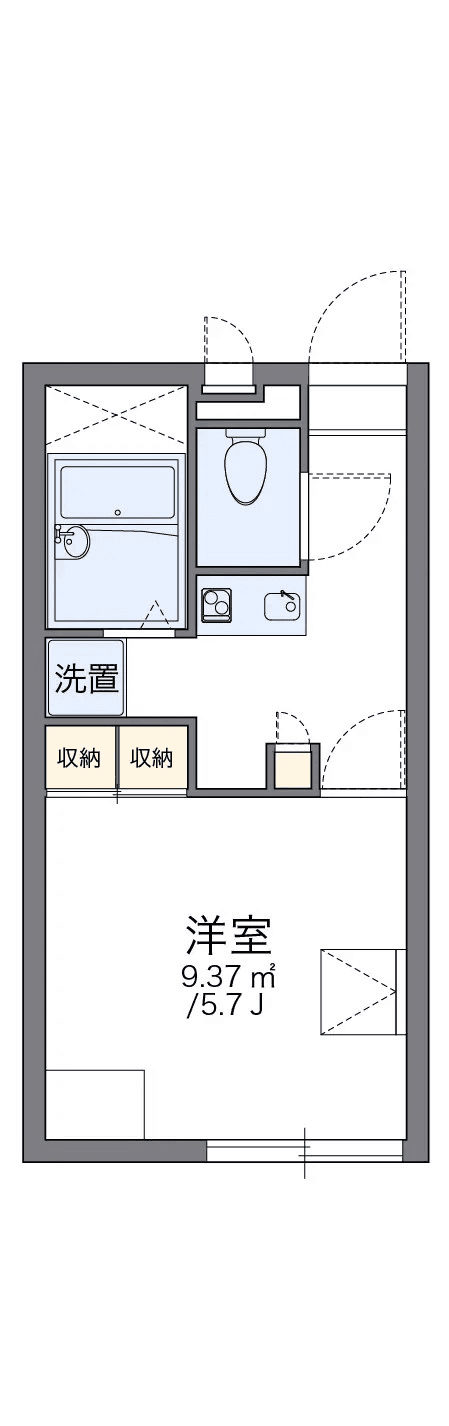 Sơ đồ bố trí căn P001923 — 1K