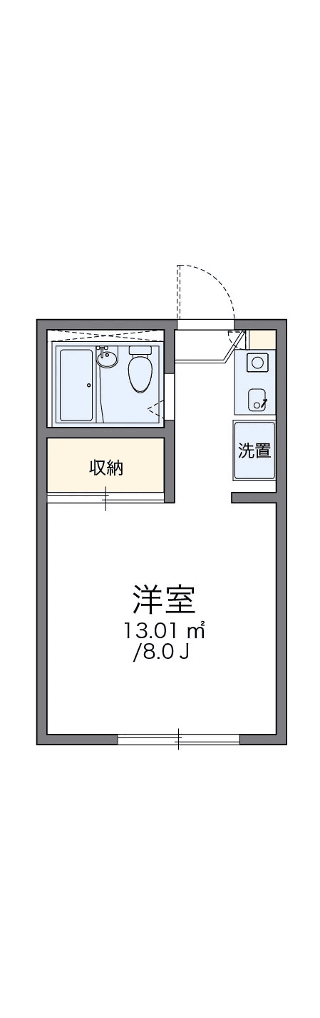 Denah unit P001307 — 1K