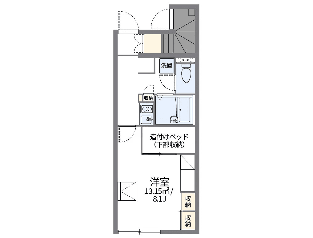 Sơ đồ bố trí căn P001132 — 1K