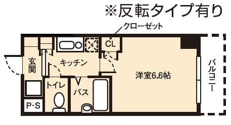 物件P002720の写真1 — 1K
