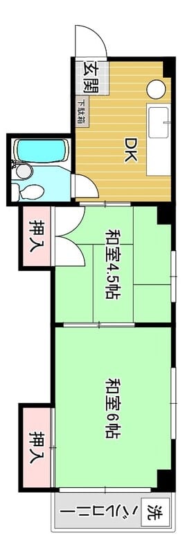 物件P011286の写真1 — 2DK