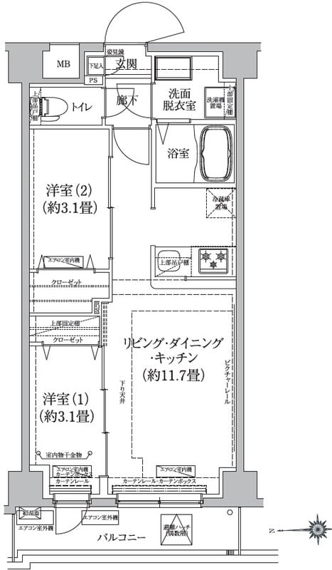 物件P011257の写真1 — 2LDK