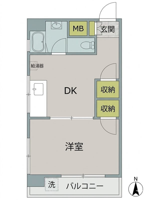 物件P011499の写真1 — 1DK
