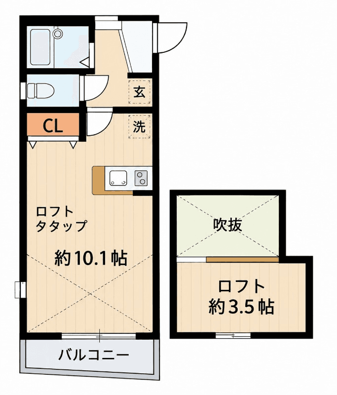 Denah unit P000450 — 1R