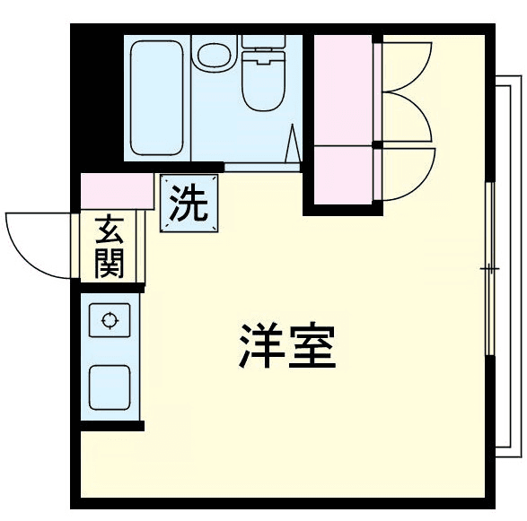 Floor plan of unit P000967 — 1R