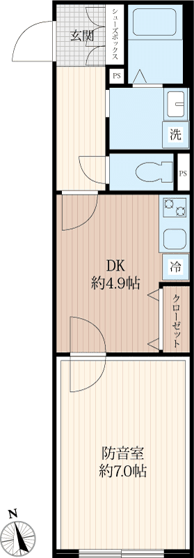 कोठा P000330 को नक्सा — 1DK