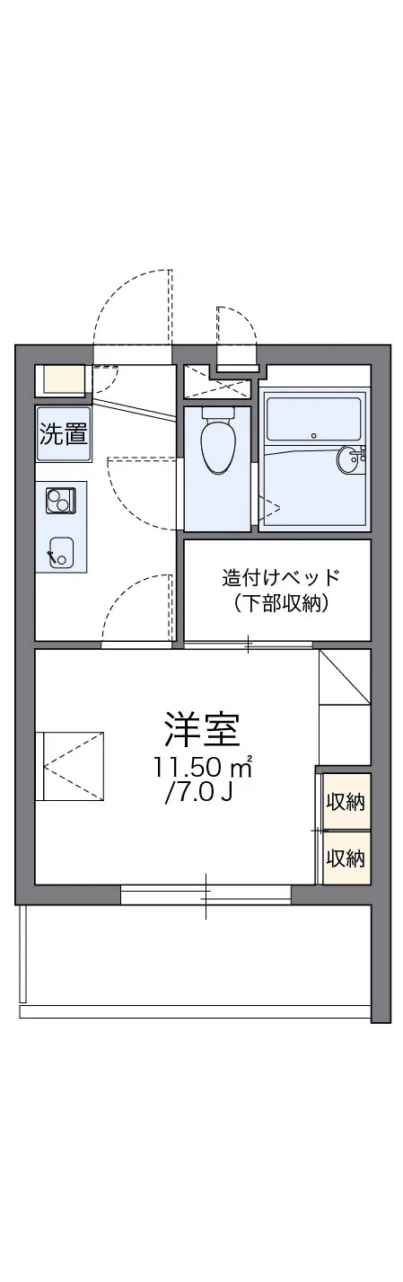 Denah unit P000855 — 1K