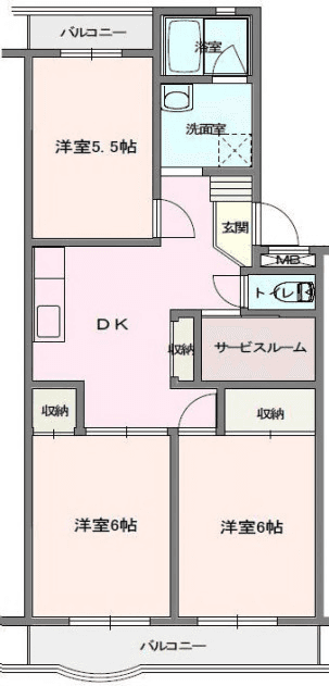 Denah unit P000941 — 3SDK