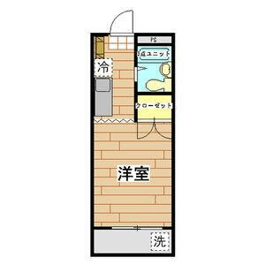 P000453 매물 평면도 — 1K