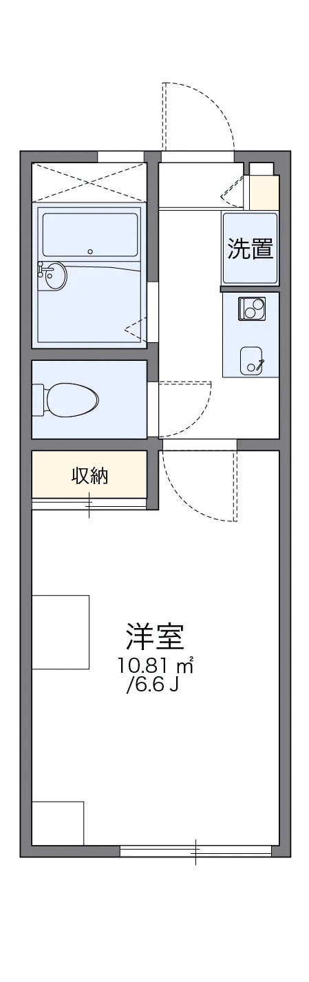 Denah unit P000624 — 1K