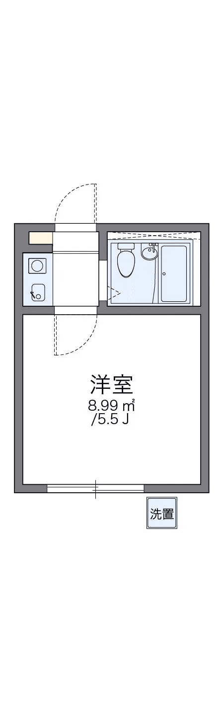 Denah unit P000476 — 1K