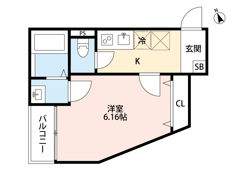 Denah unit P000040 — 1K