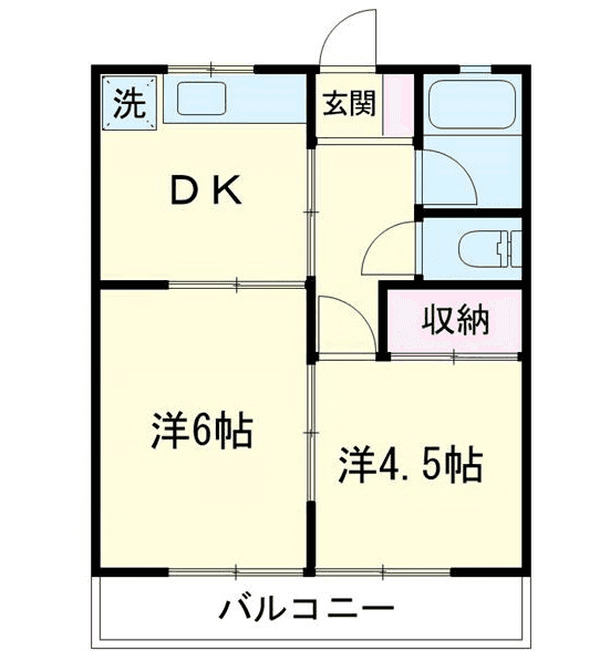 Sơ đồ bố trí căn P000948 — 2DK
