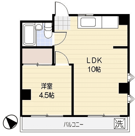 Floor plan ng unit P000117 — 1LDK