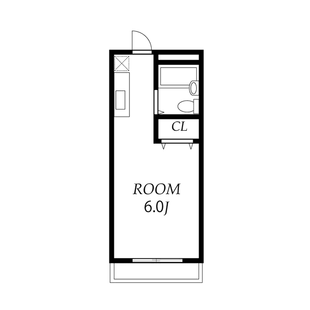 P000987 매물 평면도 — 1R