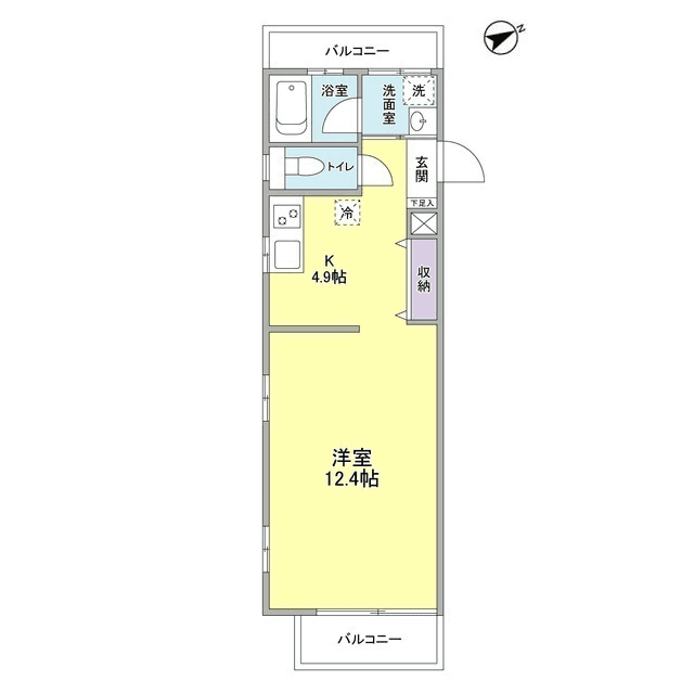 Denah unit P000350 — 1K