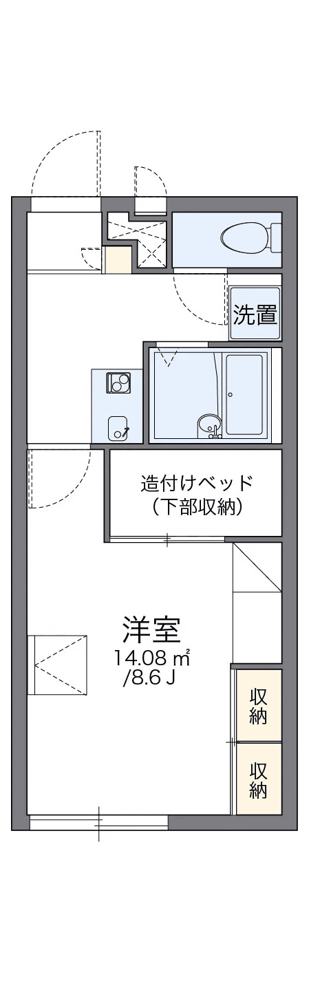 Denah unit P000620 — 1K