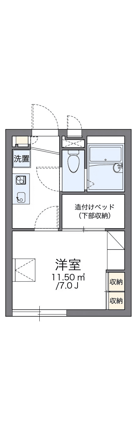 Denah unit P000635 — 1K