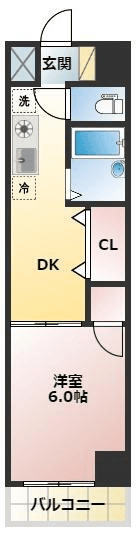 P000900 매물 평면도 — 1DK