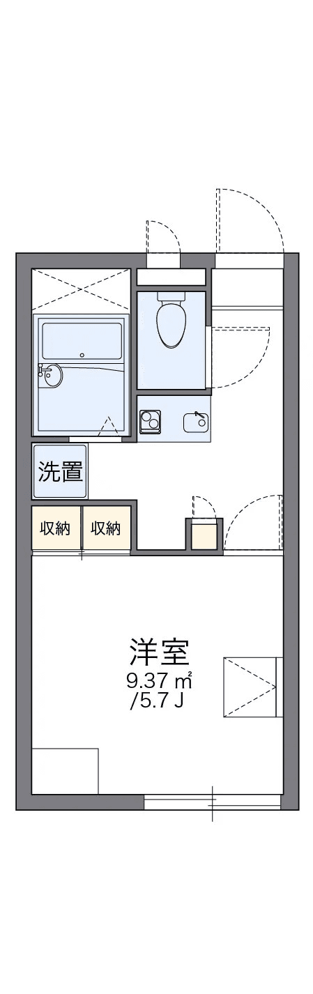 Denah unit P001770 — 1K