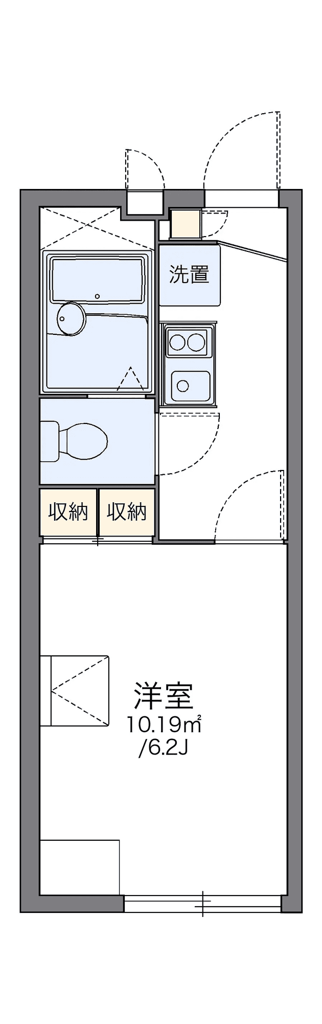 Sơ đồ bố trí căn P002292 — 1K