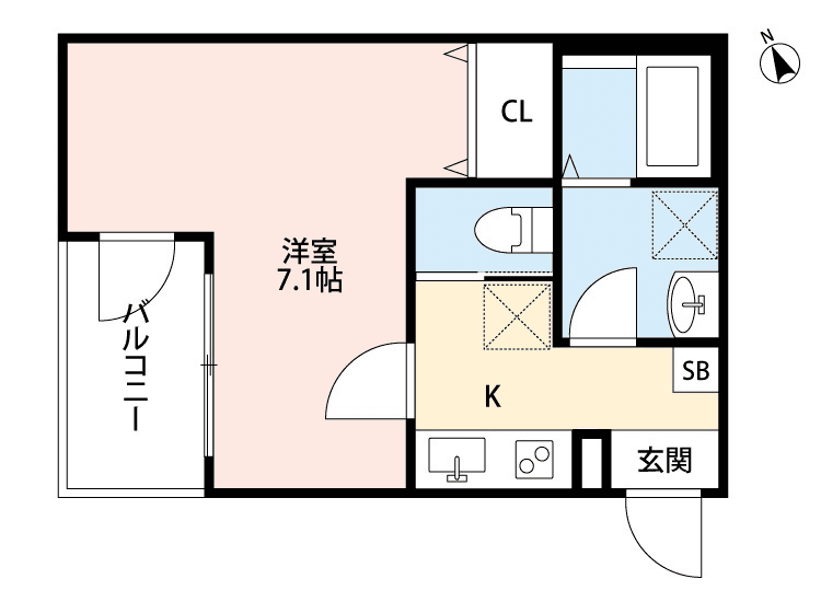 Denah unit P000971 — 1K