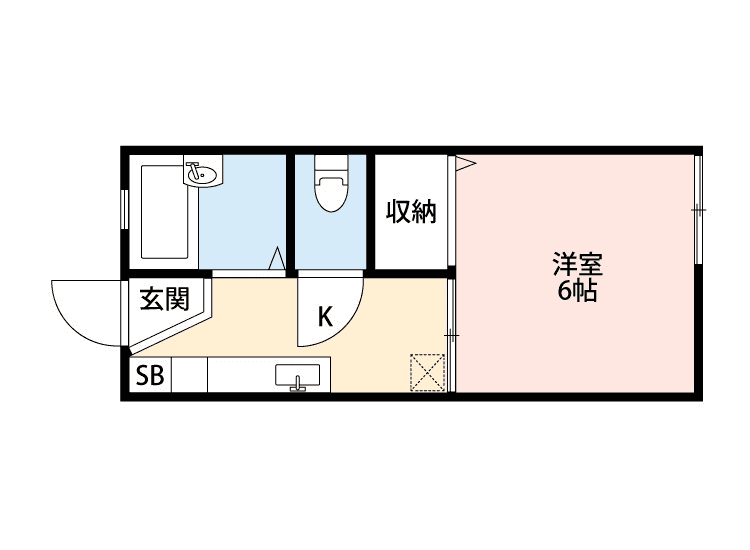 Denah unit P000423 — 1K