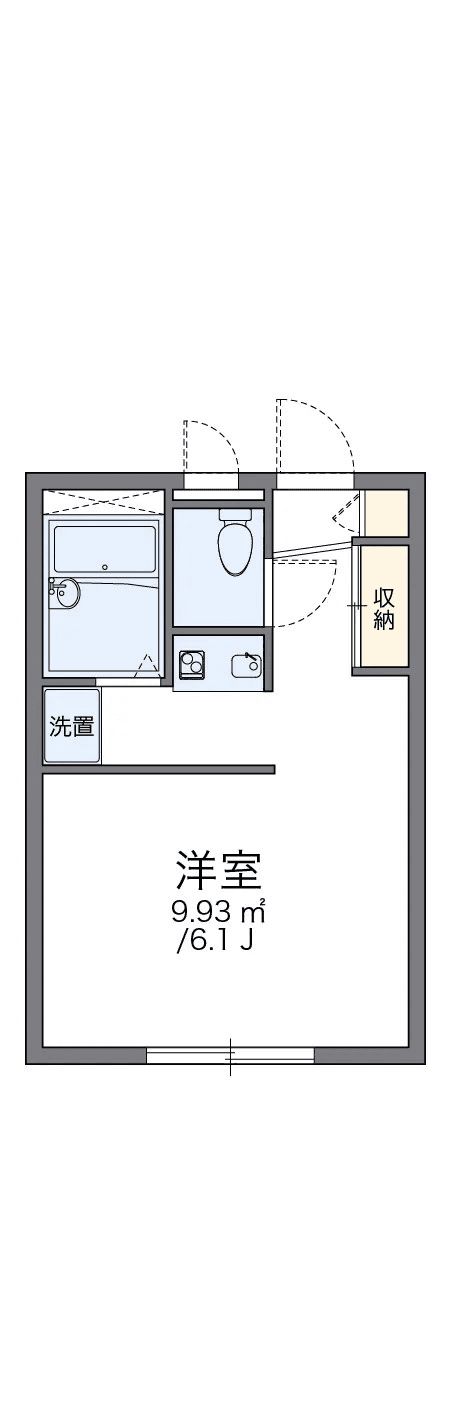 P000540 매물 평면도 — 1K