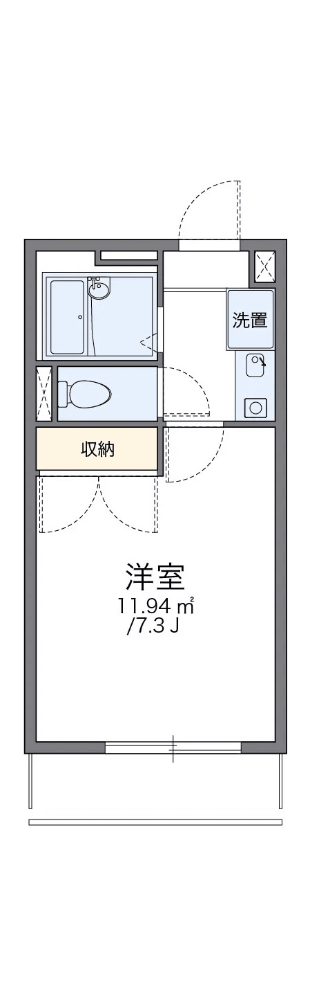 Denah unit P000522 — 1K